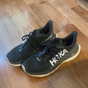 Hoka Mach 5 Men's Black and White Athletic Shoes